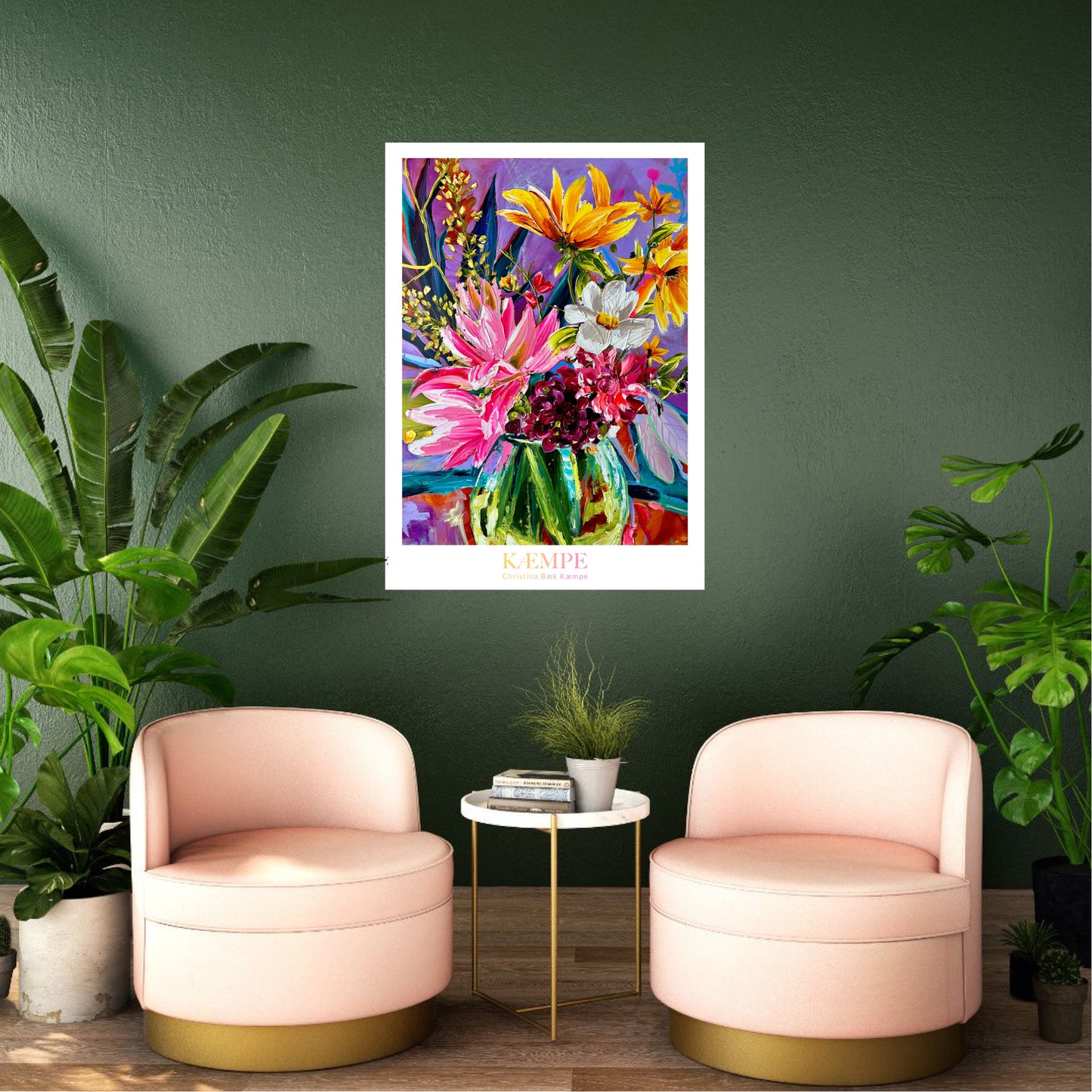 "Quality street of flowers" kunstplakat