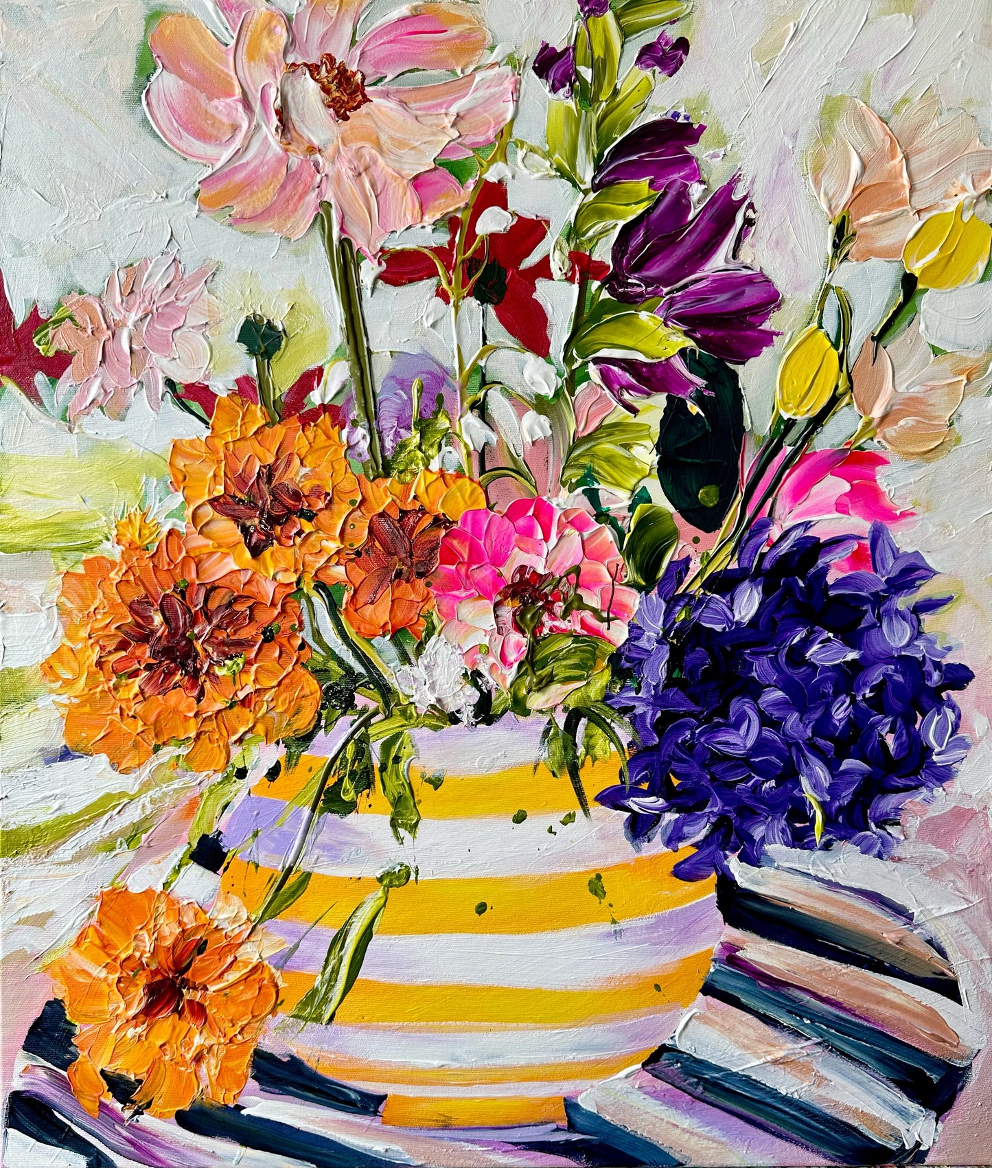 "Sunshine in a vase 2" originalt maleri