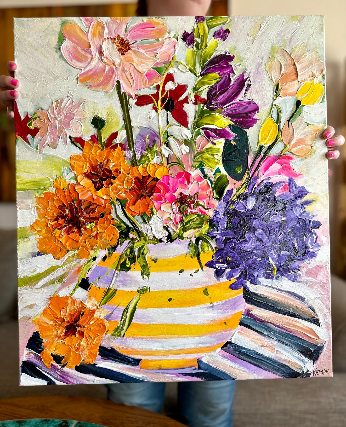 "Sunshine in a vase 2" originalt maleri