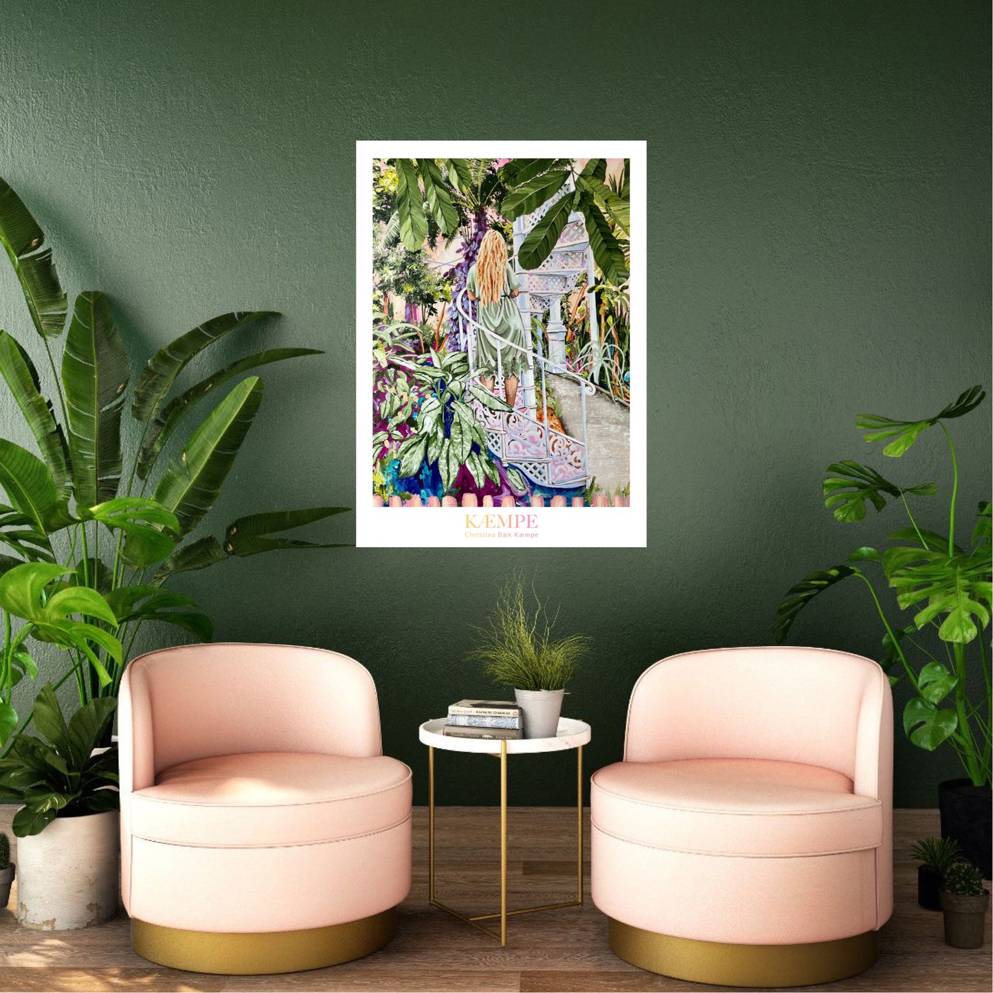 "Stairway to heaven" kunstplakat