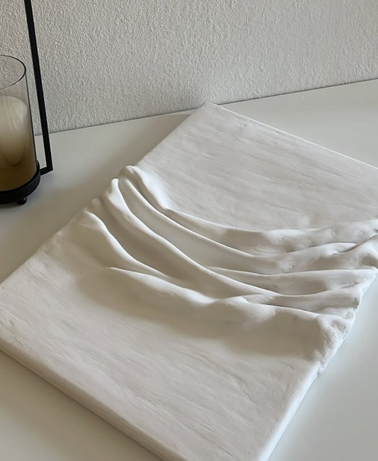 Sculpted form textured painting