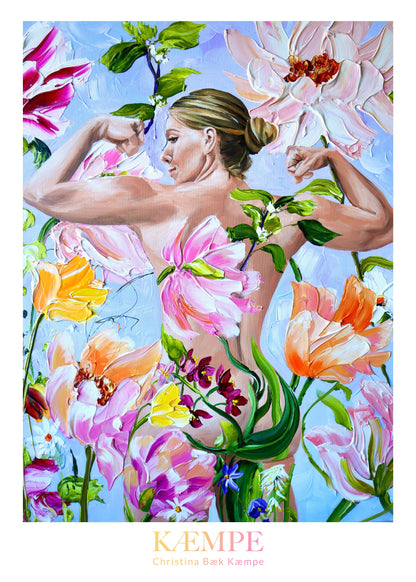 "Bloom girl, bloom" kunstplakat
