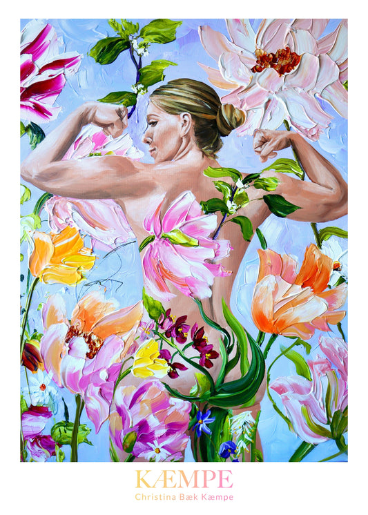 "Bloom girl, bloom" kunstplakat