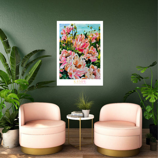 "Open your eyes - see the beauty" kunstplakat