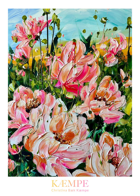 "Open your eyes - see the beauty" kunstplakat