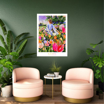 "In nature she healed" kunstplakat