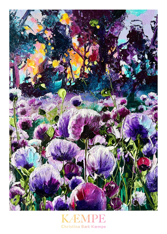 "Blomstermarken ved Svaneke" kunstplakat