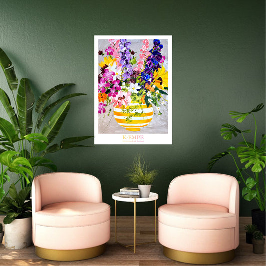 "Sunshine in a vase" kunstplakat