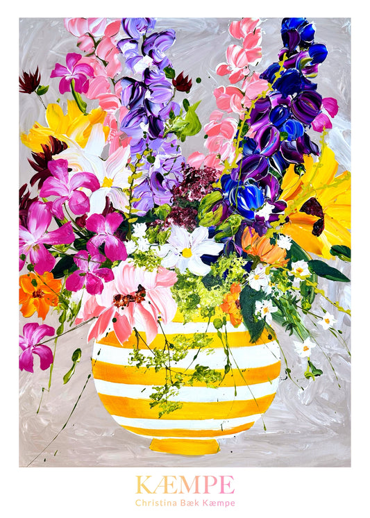 "Sunshine in a vase" kunstplakat