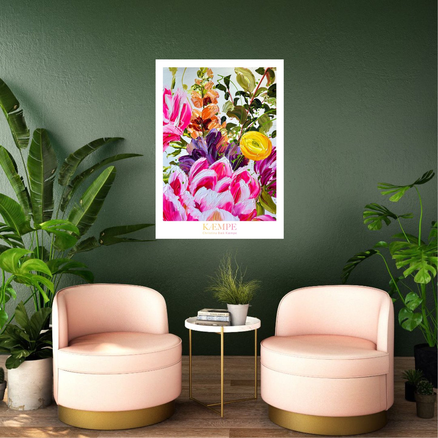 "Meet me in the garden" kunstplakat