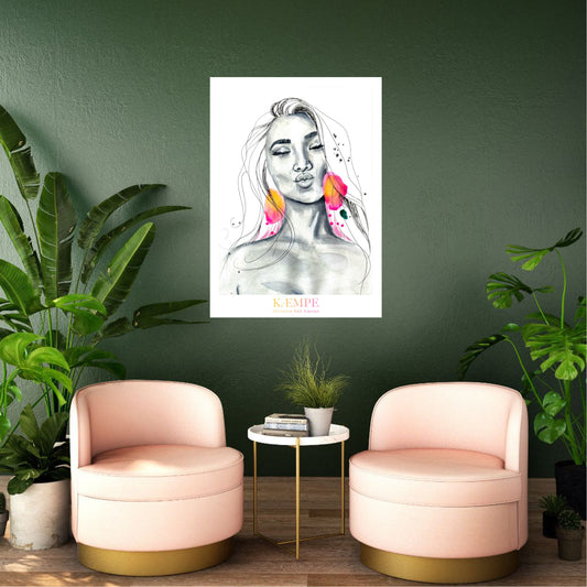 "Lady danger" kunstplakat
