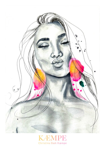 "Lady danger" kunstplakat