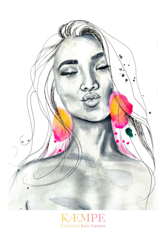 "Lady danger" kunstplakat
