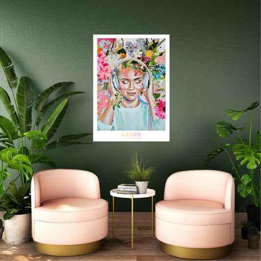 "Where dreams are growing"  kunstplakat