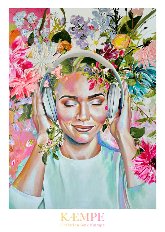 "Where dreams are growing"  kunstplakat