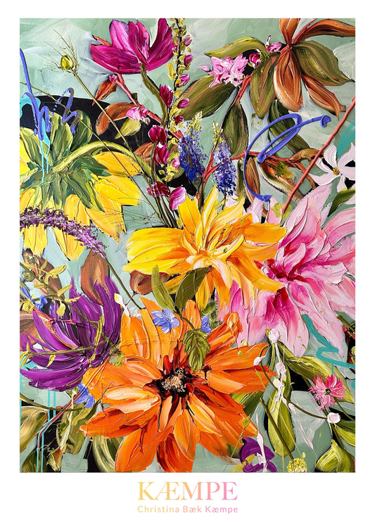 "Livsglæde" kunstplakat