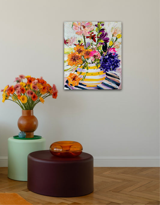 "Sunshine in a vase 2" originalt maleri