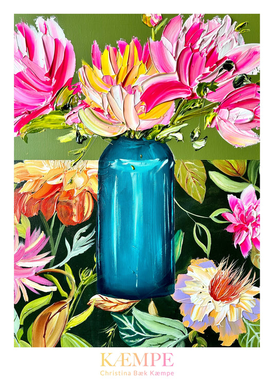 "Vase of happiness" kunstplakat